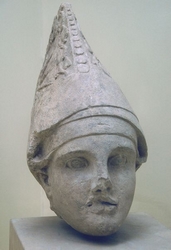 Hoofd van (vml) Antiochos - museum Adiyaman en gevonden in Arsameia
