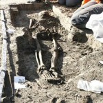 Drechtje, vrouw uit de bronstijd. Opgegraven in Westwoud.