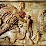 Mithras doodt een stier. Uit het bloed van het dier ontstaat nieuw leven, zowel in dit leven als in het hiernamaals.