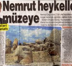 Bericht in de "Posta" over verplaatsing van de hoofden op de Nemrud.