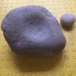 napjes steen, eerste vondst Fokke Kiestra - 28 kilo